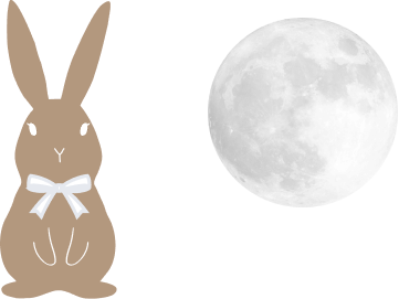うさぎ 月